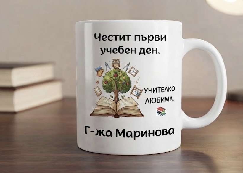 Персонализирана чаша за учителка